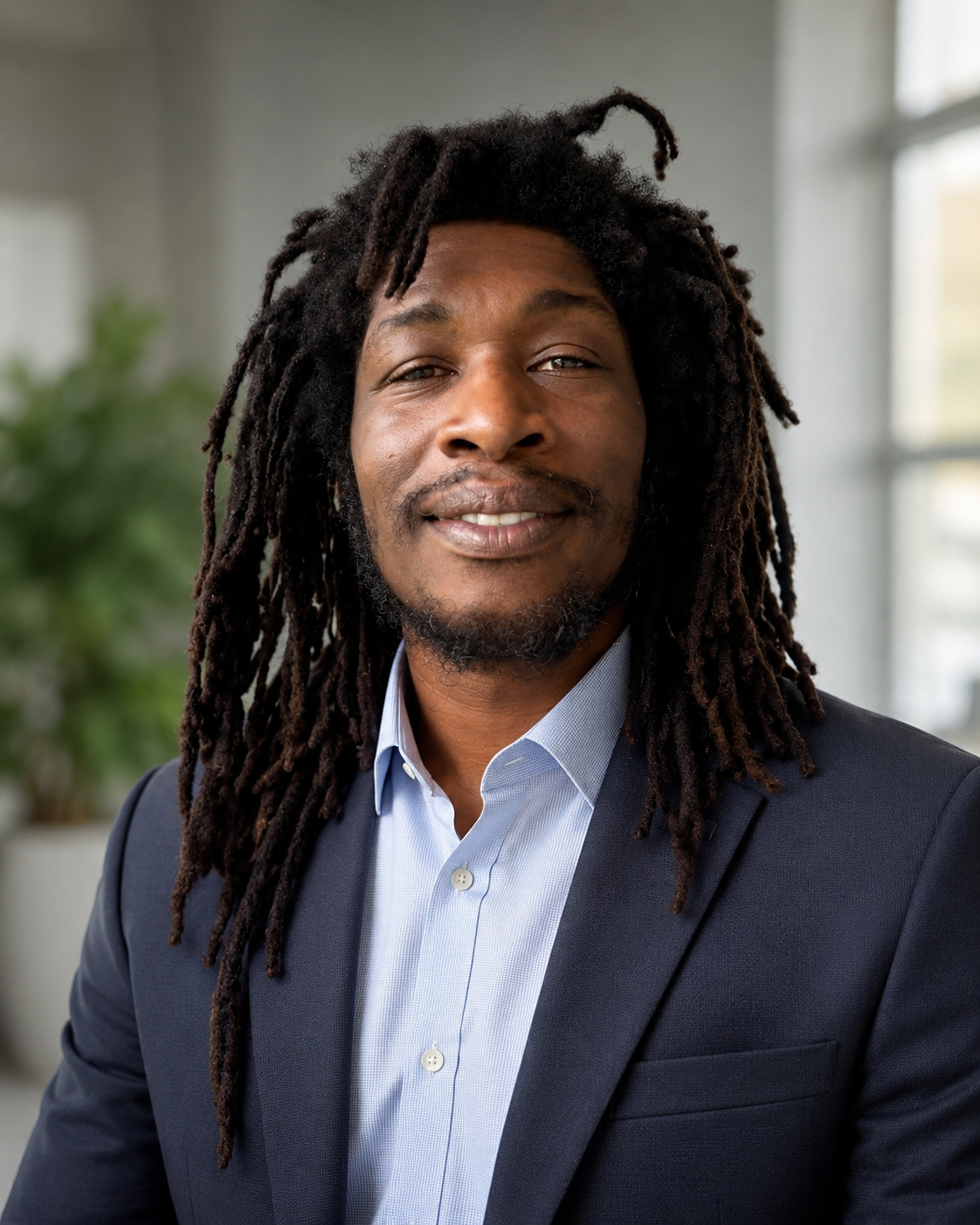 Akeem from Florida Man Recycles in a professional suit